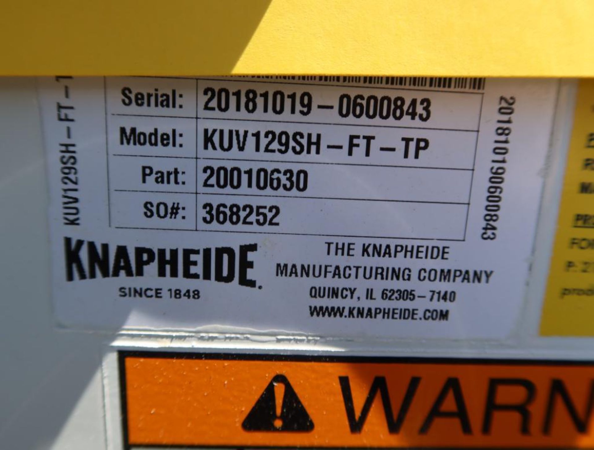 2019 Ford Transit Knapheide KUV Double Drop Rack, Gas, License# LVV-S62, VIN 1FDBW5PM8KKA19430, 80,6 - Image 8 of 8