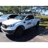 2019 Ford Ranger Ecoboost Ladder Rack and Tool Box, Gas, License# 55BIKJ, VIN 1FTER1EH6KLB12352, 55,