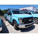 2019 Ford F-250 4 Door Service Body w/Ladder Rack, Gas, License# NPX-J97, VIN 1FD7W2A66KEF85258, 56,