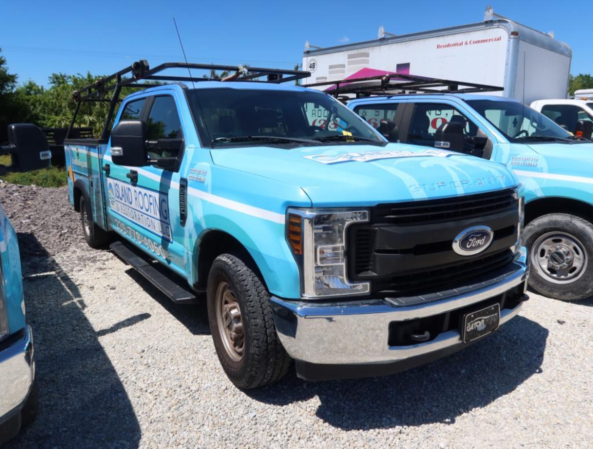 2019 Ford F-250 4 Door Service Body w/Ladder Rack, Gas, License# NPX-J97, VIN 1FD7W2A66KEF85258, 56,