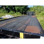 25' x 8' 6" Trail-Eze Tri-Axle Hydraulic Tail Pintle Hitch Trailer, 6' Tail, 4' Flip Tail, 12,000 Lb