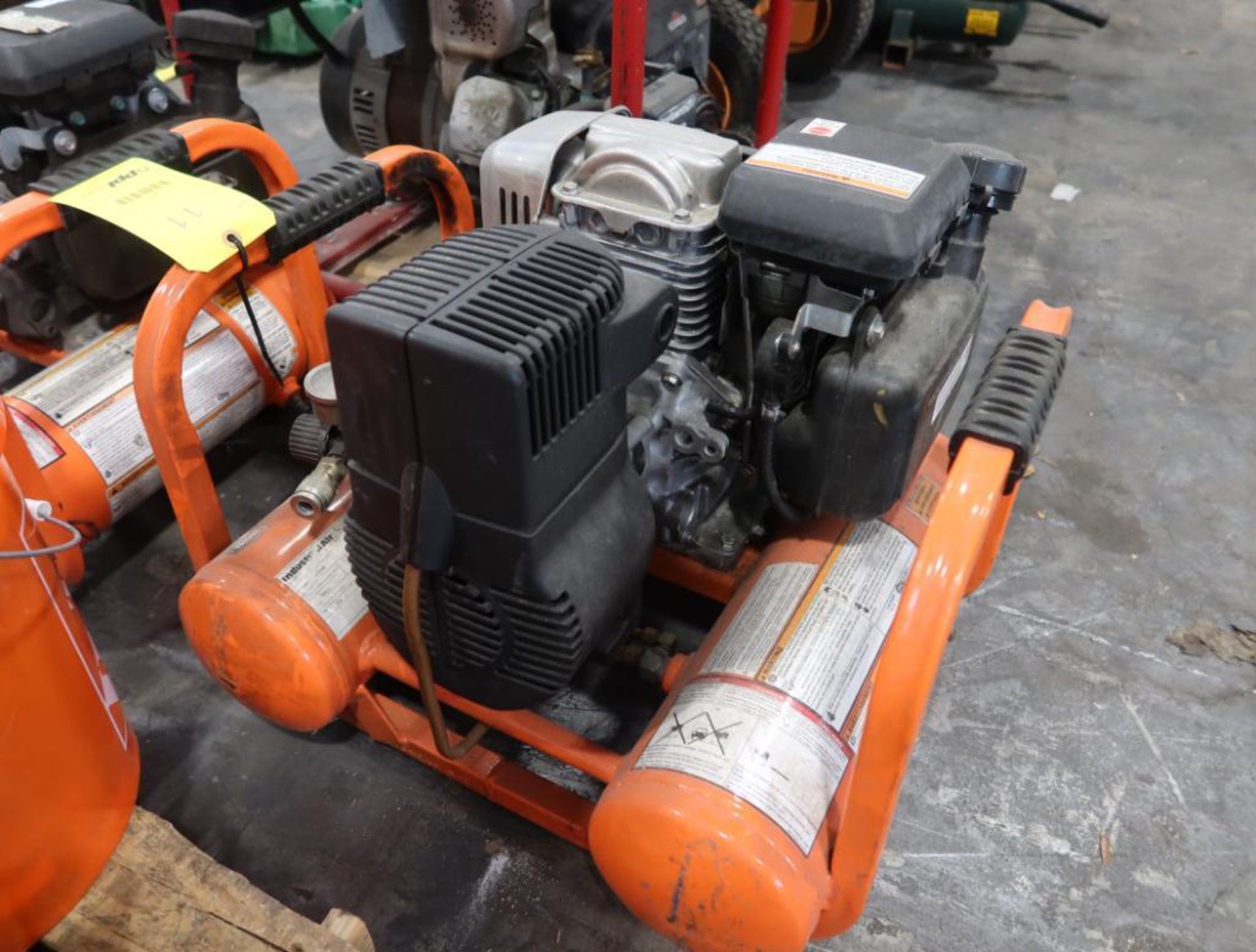 Industrial Air Contractor Portable Gas Power 4 Gallon Pontoon Air Compressor, Model CTA509412 - Image 2 of 3