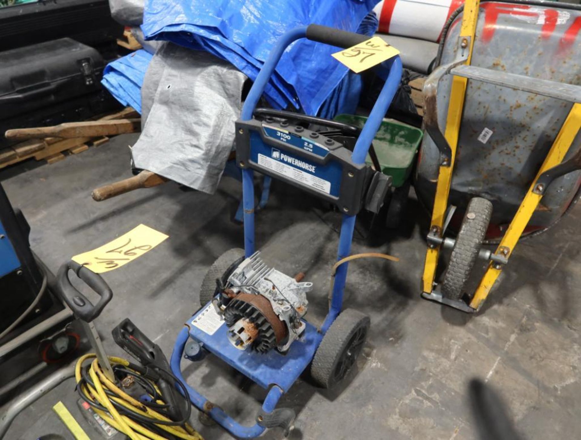 LOT: Ryobi 2000 PSI Electric Pressure Washer, Powerhorse 3100 Pressure Washer (Parts Only) - Image 3 of 5