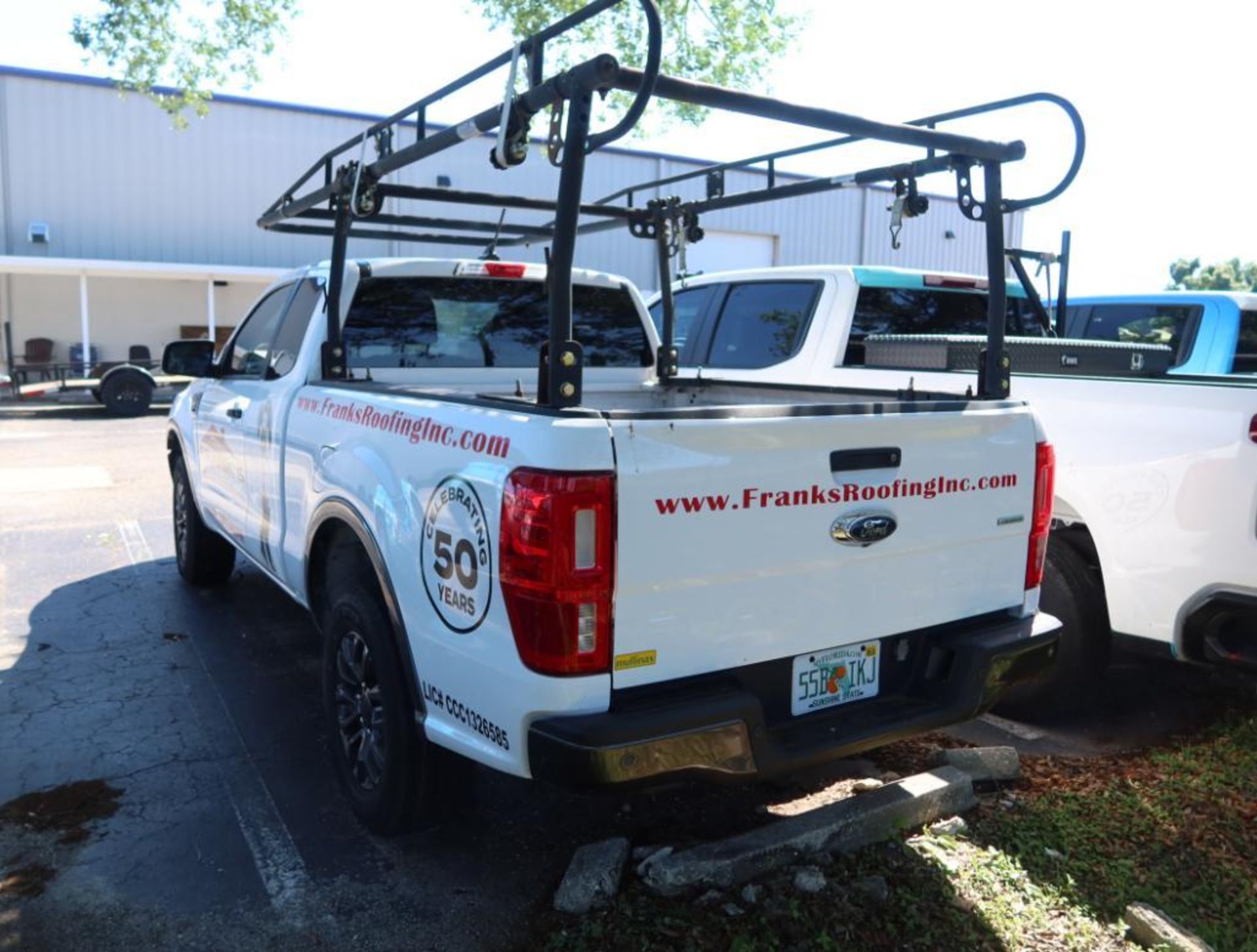 2019 Ford Ranger Ecoboost Ladder Rack and Tool Box, Gas, License# 55BIKJ, VIN 1FTER1EH6KLB12352, 55, - Image 4 of 8