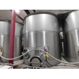 Spokane Industries 2,500 Gallon V90-8-S Stainless Steel Wine Fermentation Tank (NO LID) (SUBJECT TO