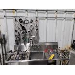 LOT: Stainless Steel Valves & Clamps, Wands, Reducers & Assorted Fixtures (LOCATED IN WINERY)