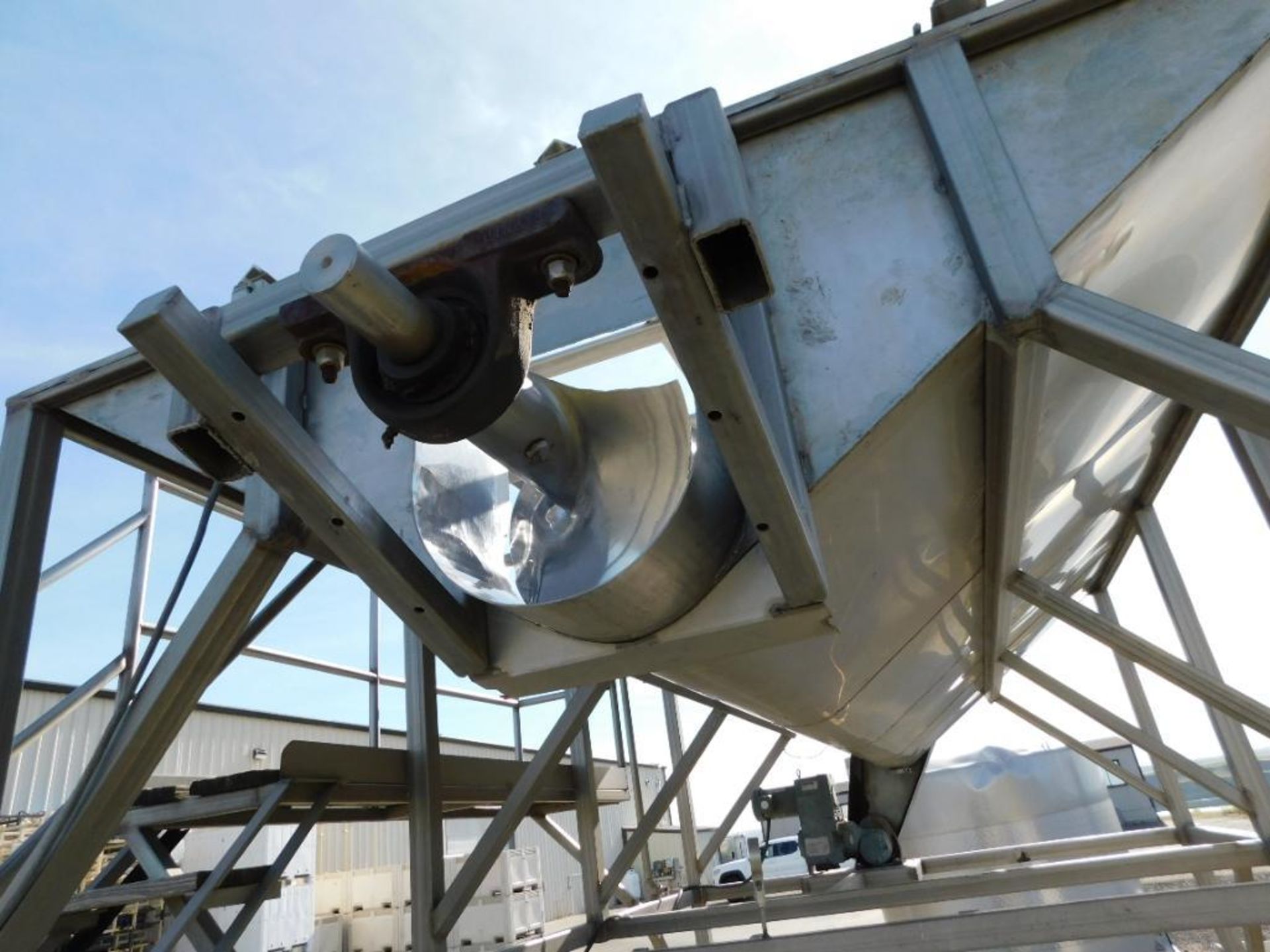 Stainless Steel Hopper w/Auger on Elevated Portable Platform (LOCATED IN WINERY) - Image 5 of 5