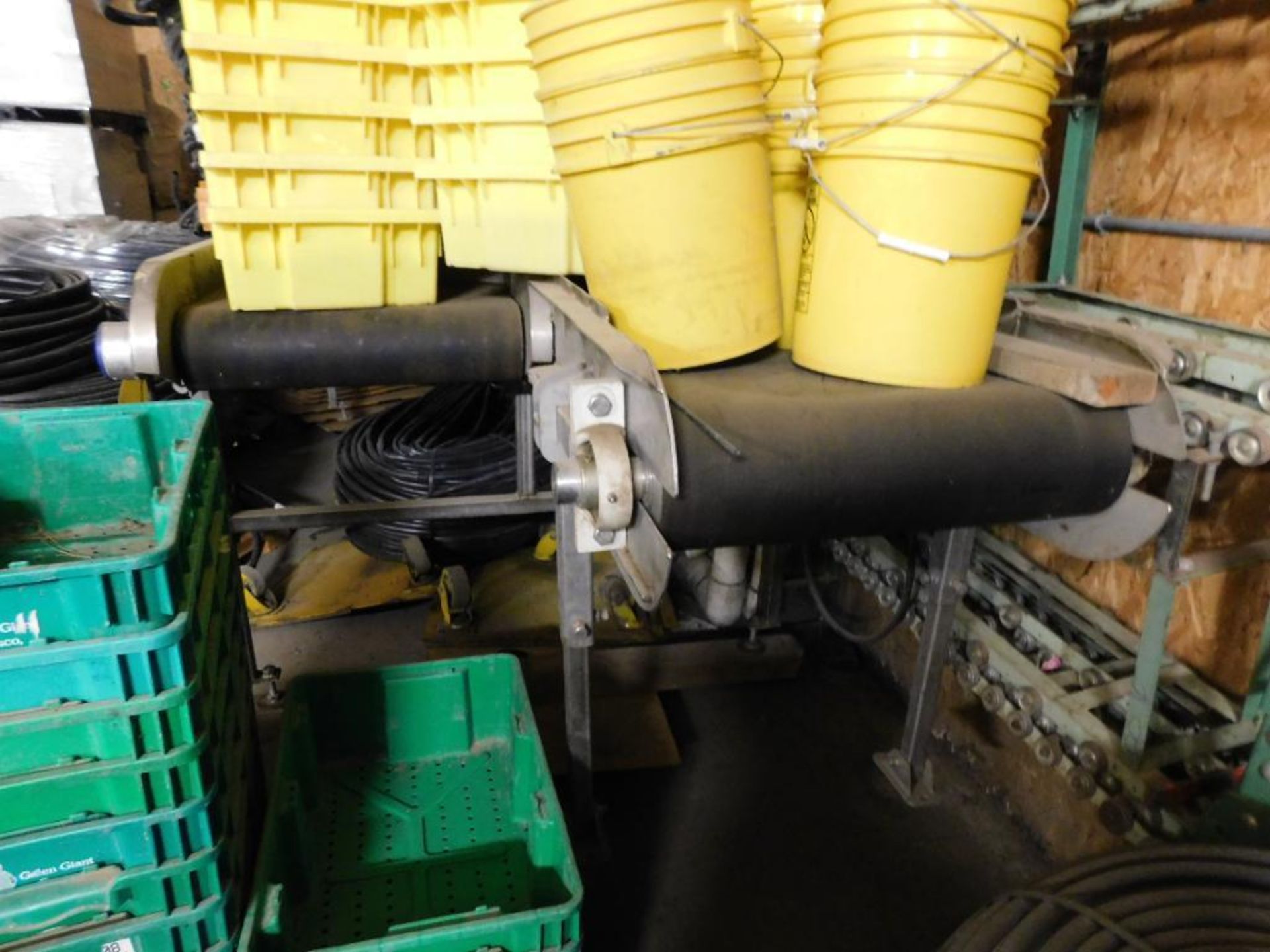 LOT: Approx. 28' 24" Side by Side Powered Belt Conveyor & Assorted Manual Roller Conveyor (LOCATED I - Image 2 of 4