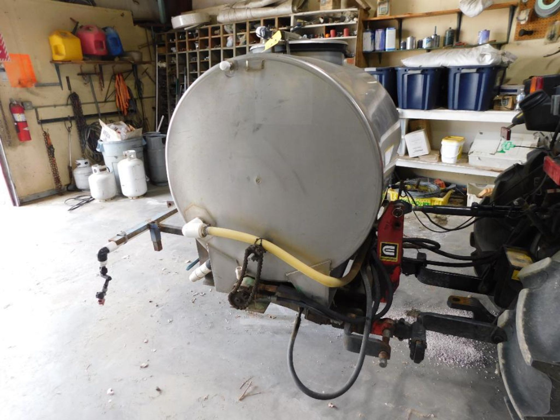 Edwards Rear Mounted 3 Pt. Hitch Sprayer w/Spokane Stainless Steel Tank (LOCATED IN MAINTENANCE AREA