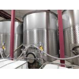 Spokane Industries 2,500 Gallon V90-8-S Stainless Steel Wine Fermentation Tank (NO LID) (SUBJECT TO