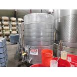 1,000 Gallon Stainless Steel Wine Storage Tank w/Glycol Jacket (LOCATED IN WINERY)