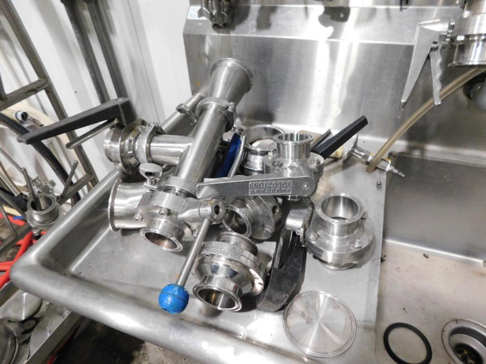 LOT: Stainless Steel Valves & Clamps, Wands, Reducers & Assorted Fixtures (LOCATED IN WINERY) - Image 3 of 9