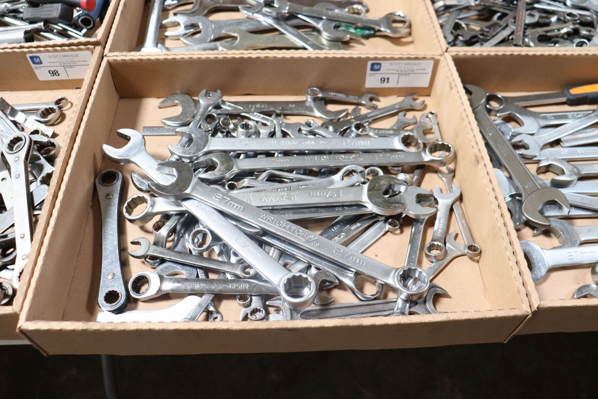 Assortment of wrenches