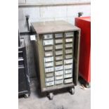 Cabinet with 30 bin compartment