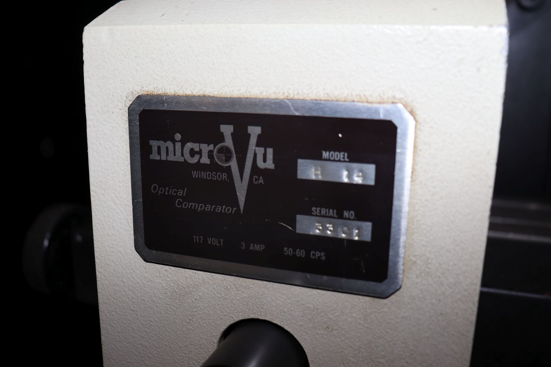 Micro-Vu optical Comparator - Image 3 of 6