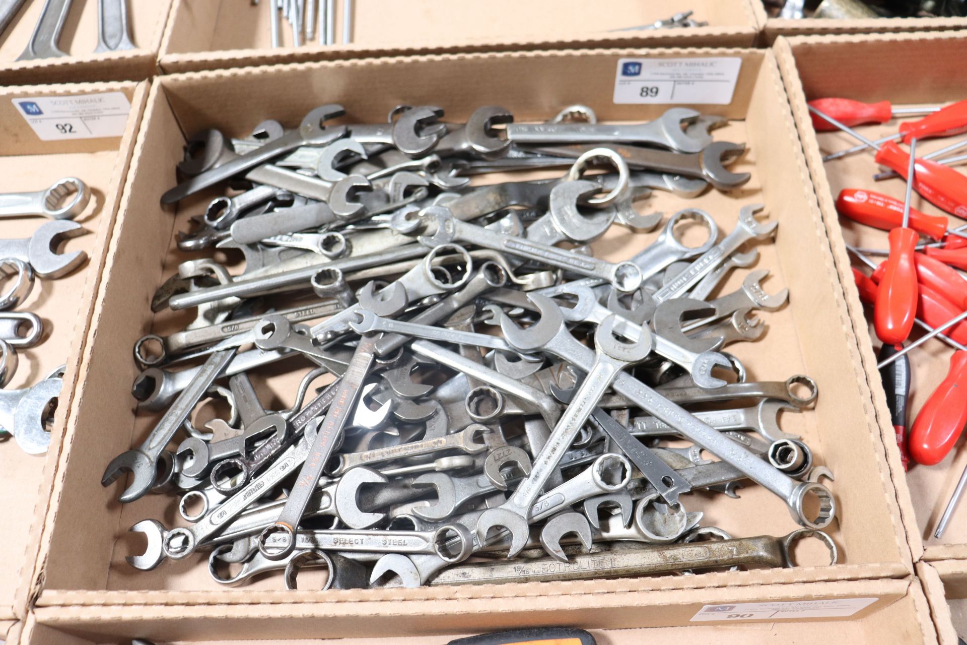 Assortment of wrenches