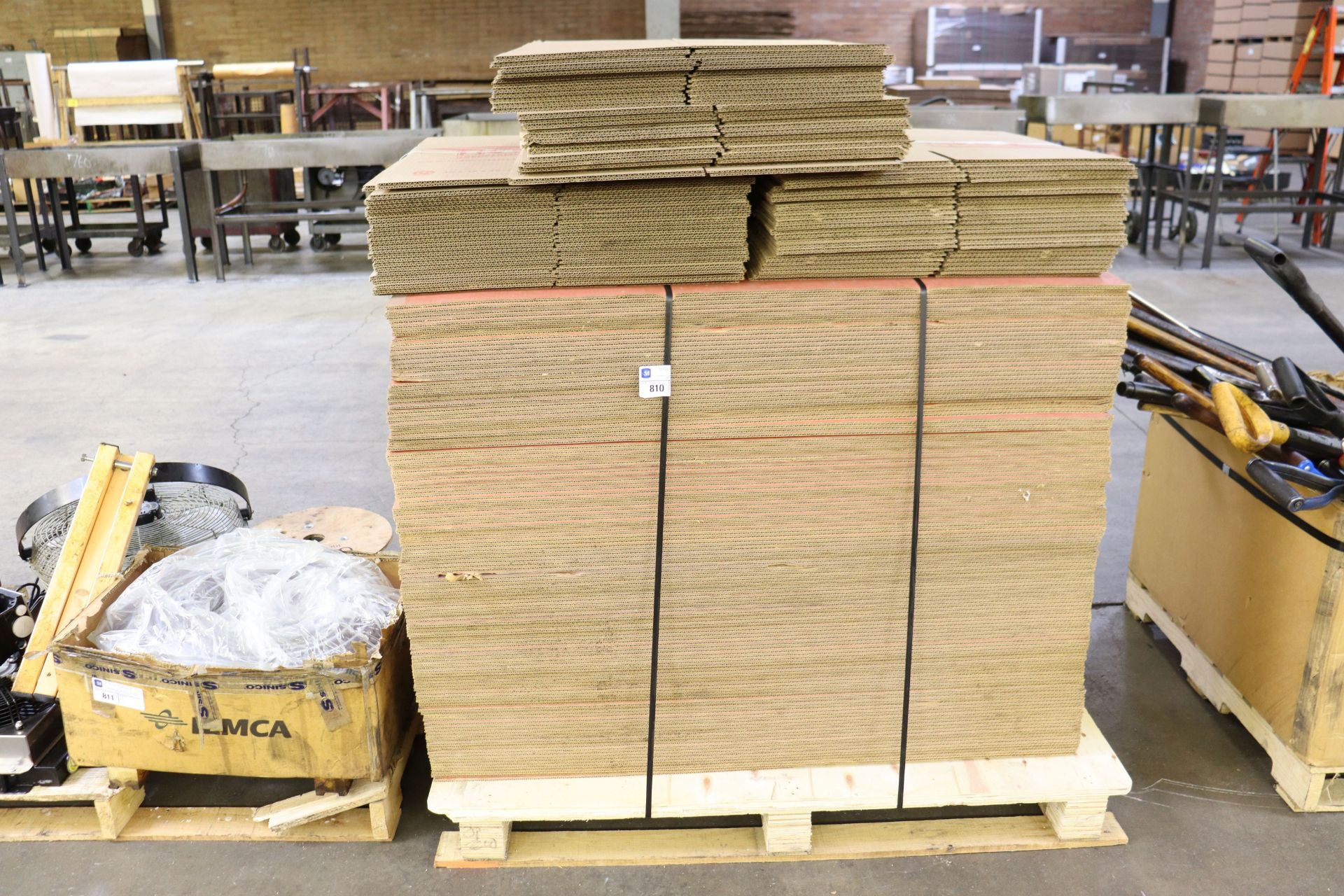 Large assortment of chipboard and boxes