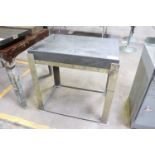 Granite top table, 3' x 2' x 3'