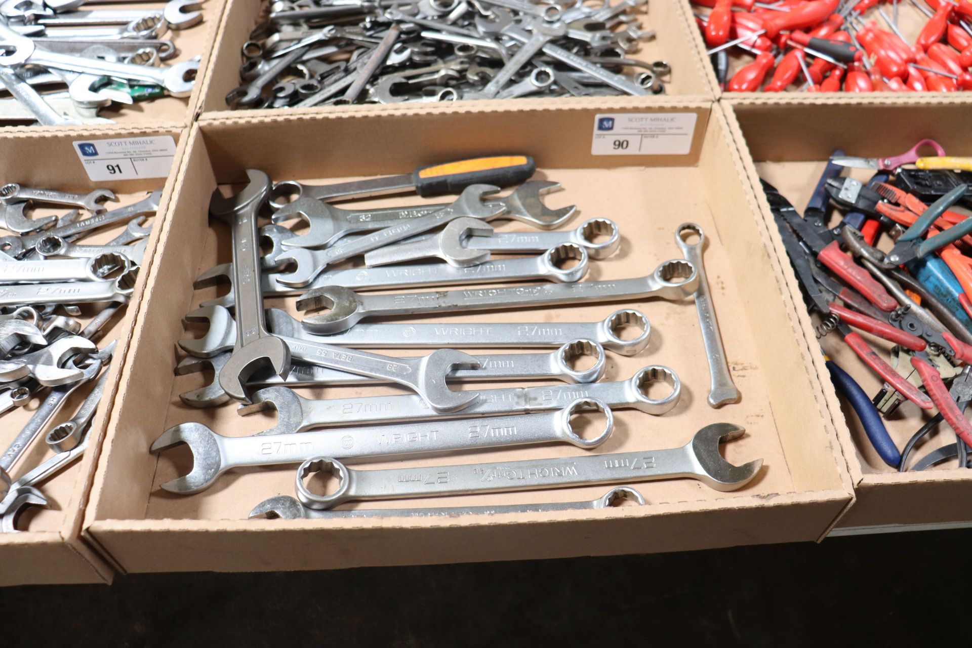 Assortment of wrenches