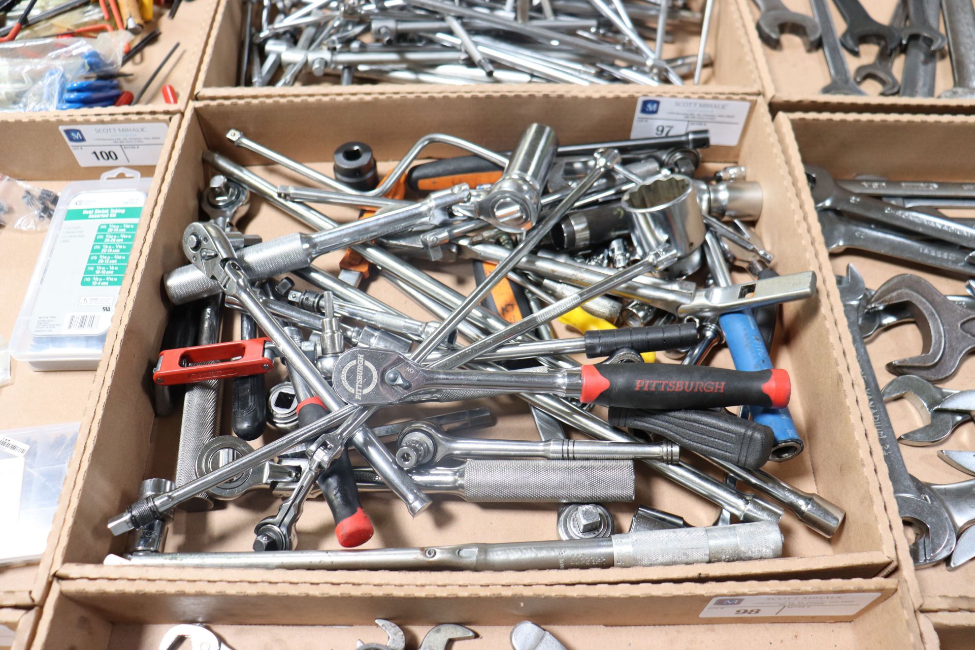 Assortment of ratchet wrenches