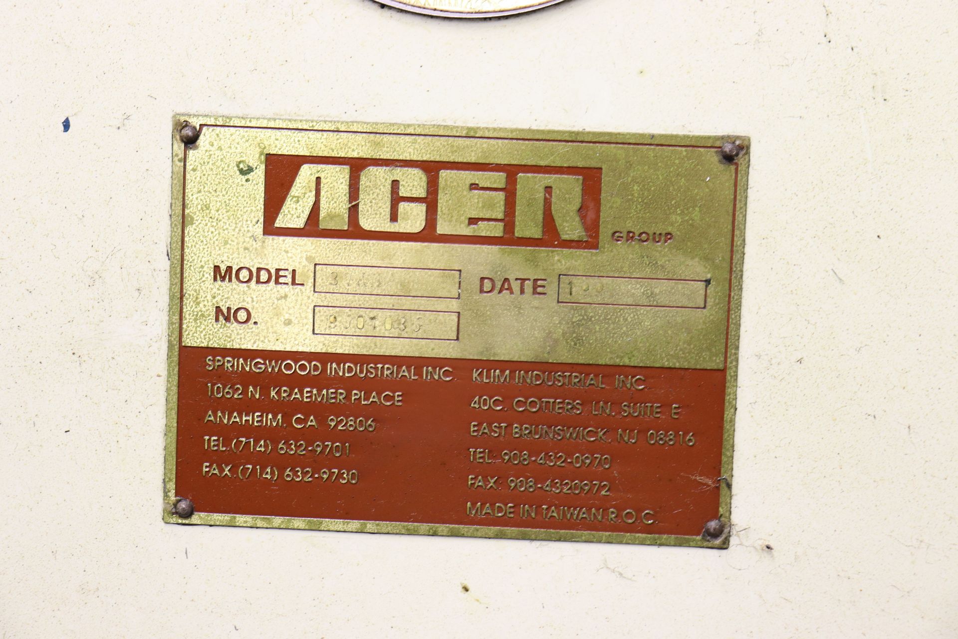 Acer Ultima Milling Machine - Image 3 of 3