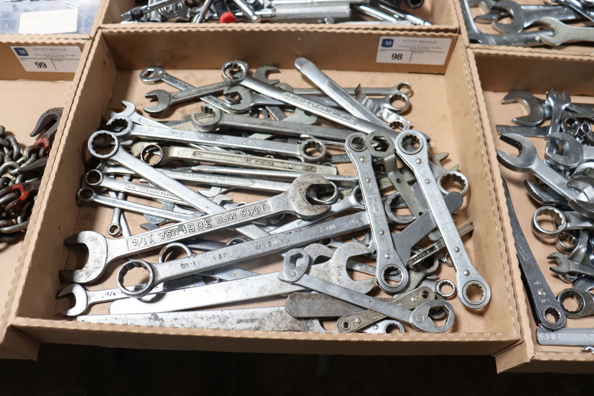 Assortment of wrenches