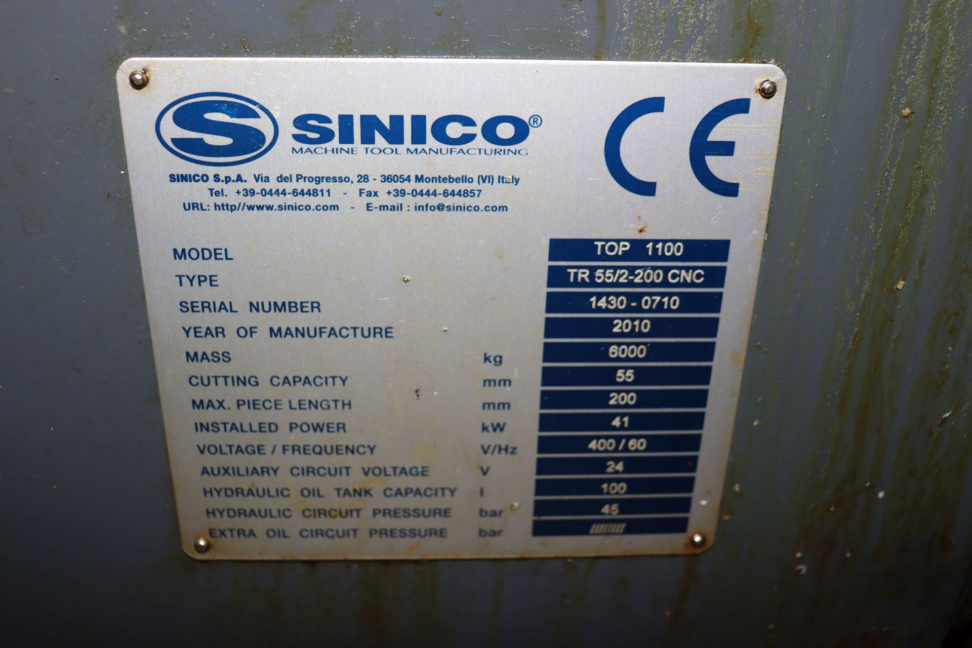 2010 Sinico TOP 1100 - Image 10 of 10