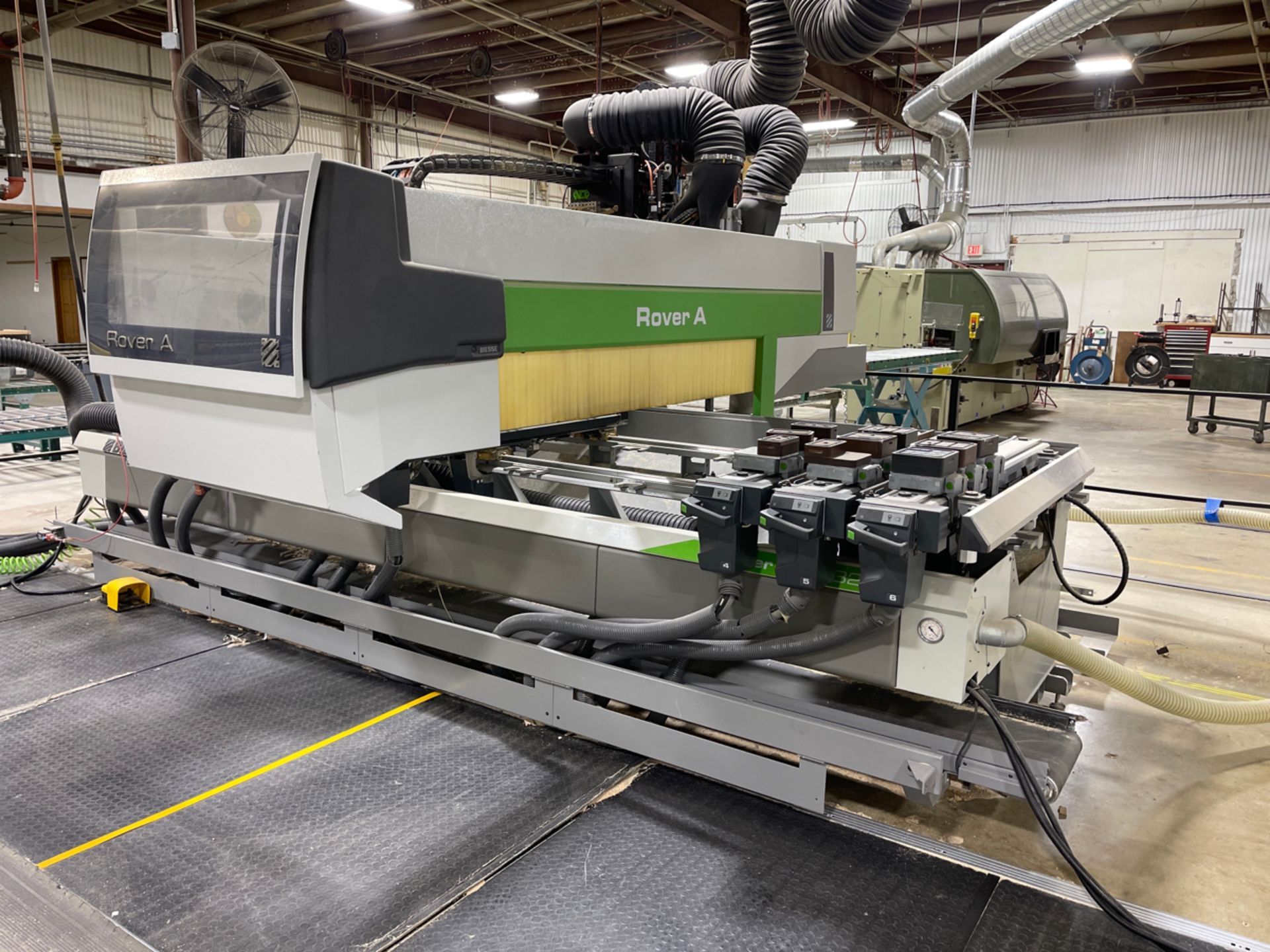 BIESSE ROVER A 1332 ATS POD AND RAIL 4-AXIS CNC ROUTER, S/N 35171, NEW 2012 - Image 9 of 14