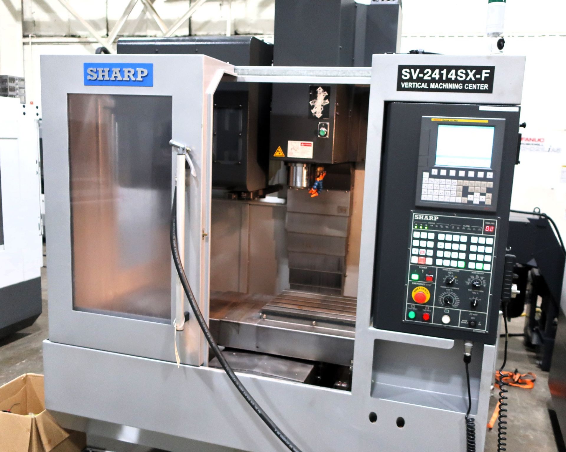 SHARP SV-2414SX-F CNC 3-AXIS VERTICAL MACHINING CENTER, S/N 6039, NEW 2014