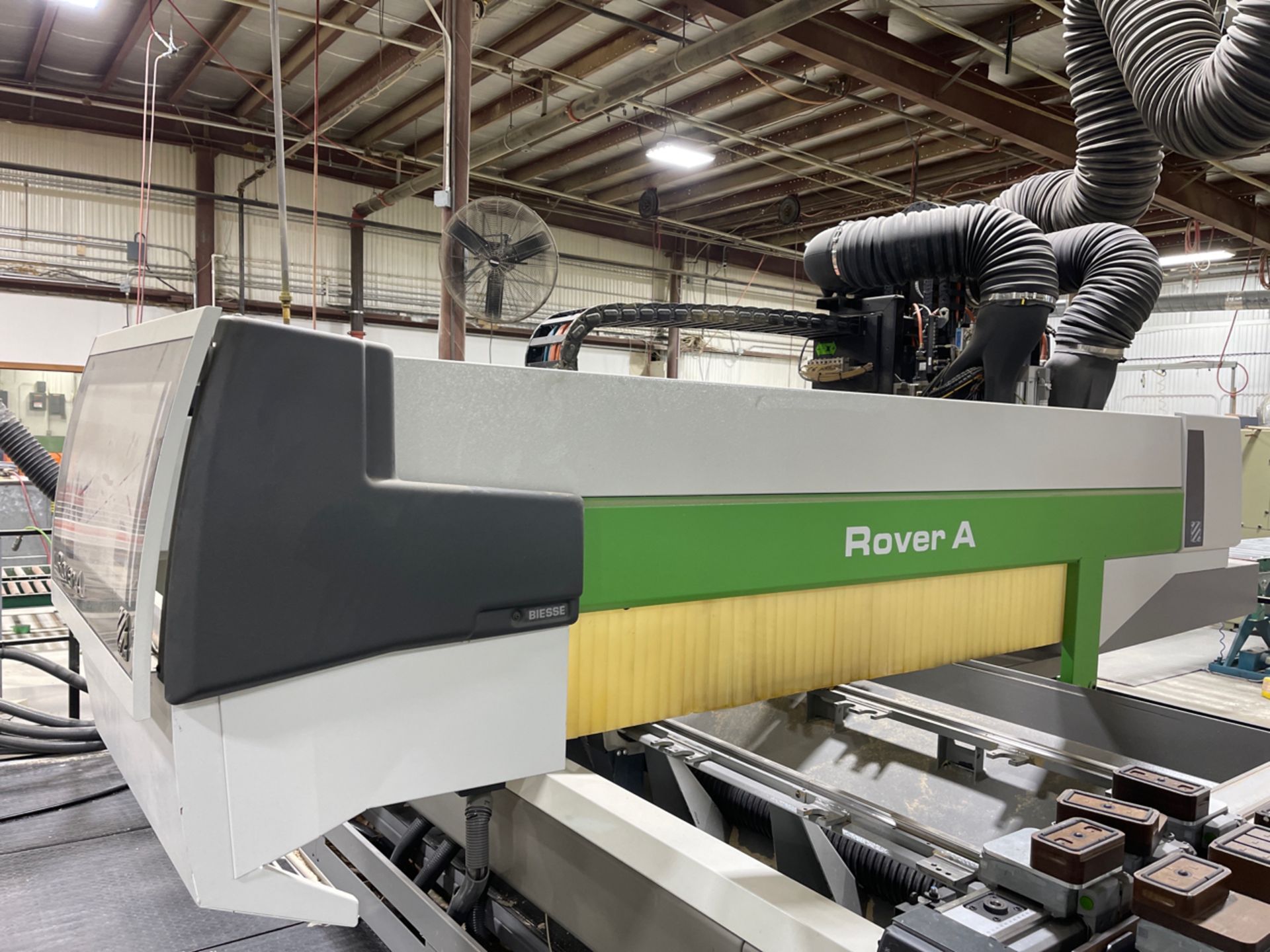 BIESSE ROVER A 1332 ATS POD AND RAIL 4-AXIS CNC ROUTER, S/N 35171, NEW 2012 - Image 13 of 14