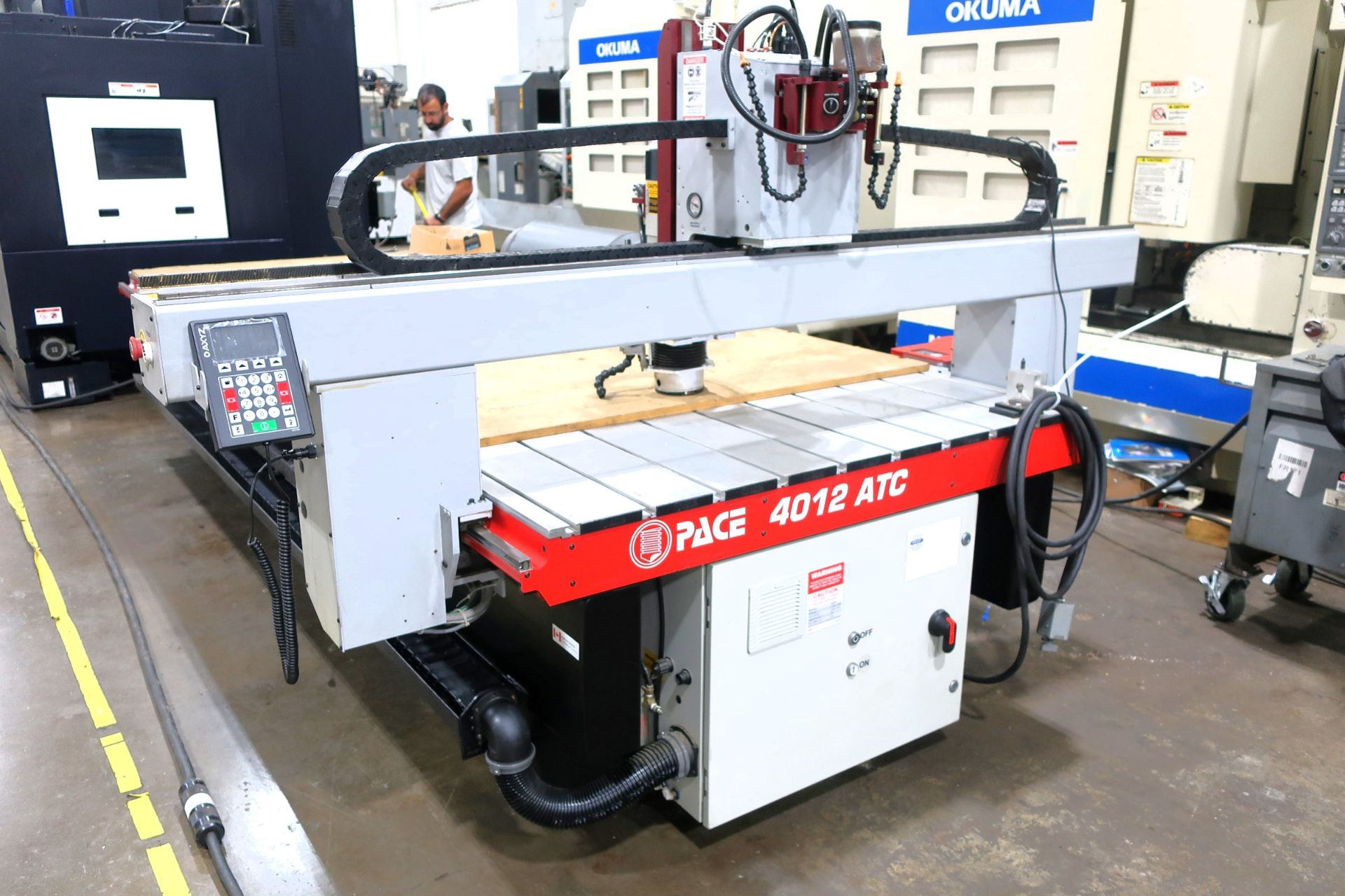5' X 12' AXYZ PACER 4012 ATC CNC ROUTER, S/N 5390-5280, NEW 2015 - Image 2 of 9