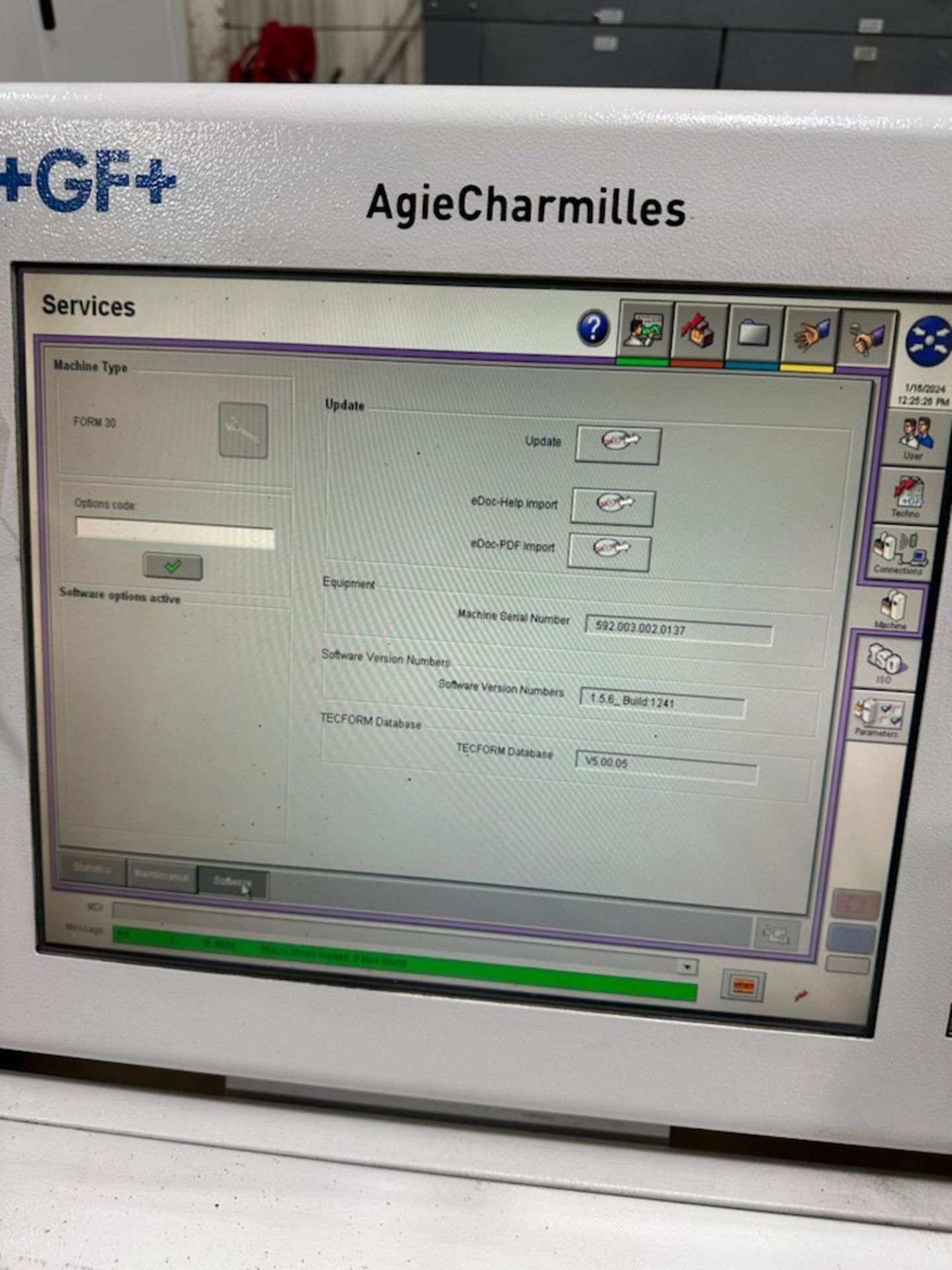 AGIE CHARMILLES FORM 30 CNC EDM, S/N 592.003.002.0137, NEW 2015 - Image 6 of 14
