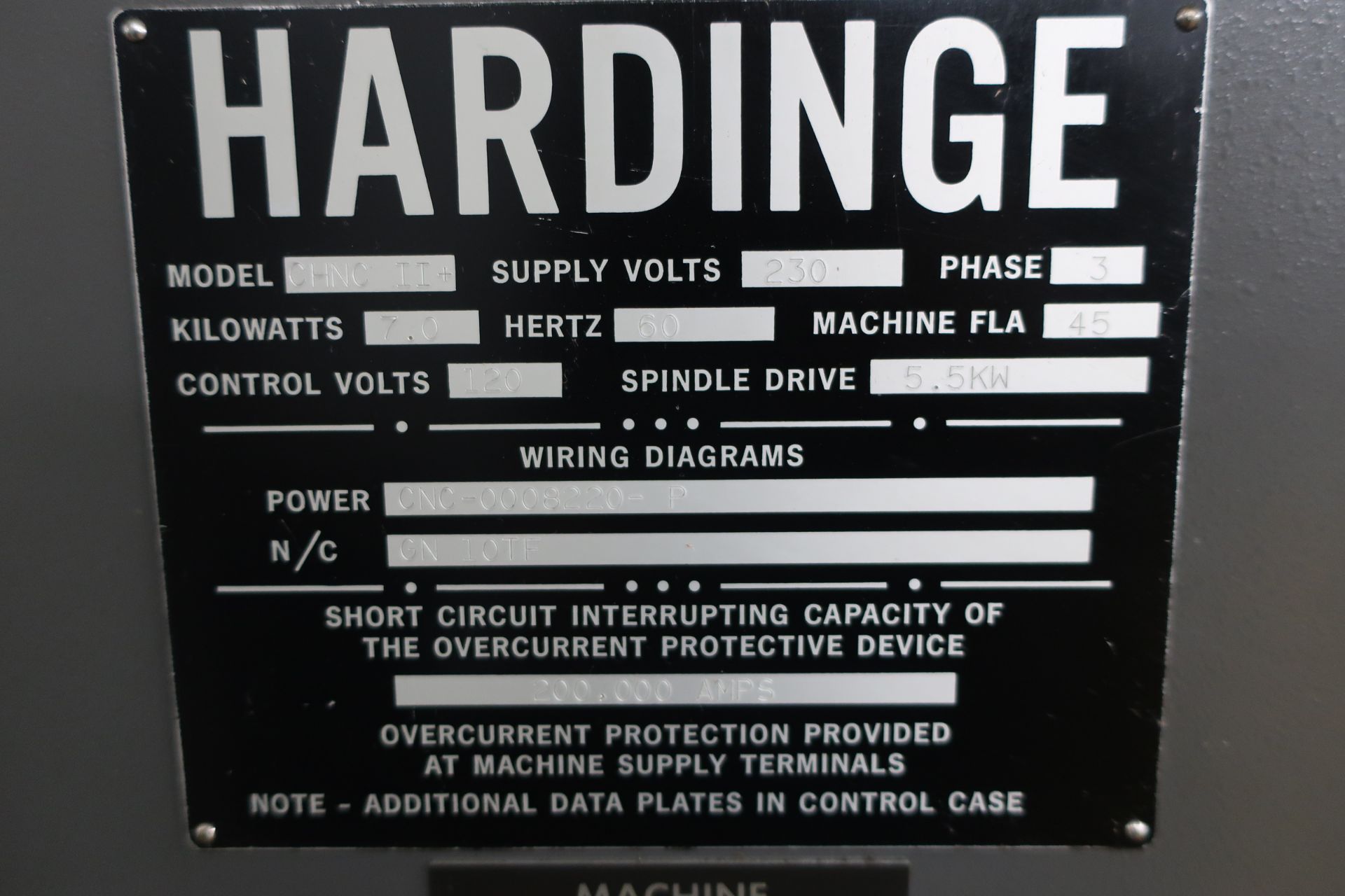 Hardinge CHNC II+ Super Precision CNC Lathe, SN CN-4391-F - Image 11 of 12