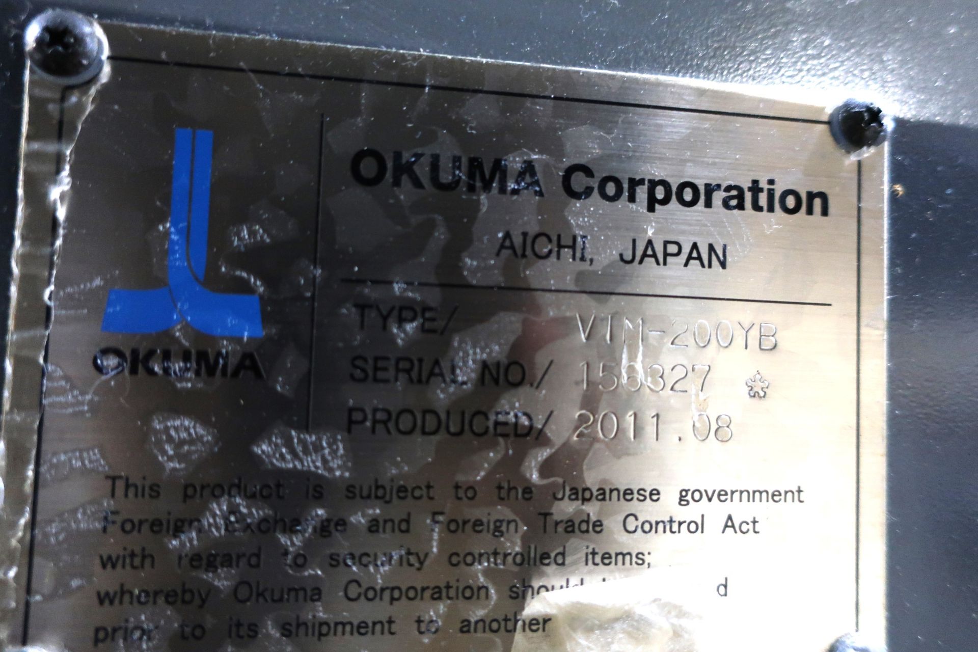78" OKUMA VTM-200YB CNC VERTICAL BORING MILL W/LIVE MILLING & TILTING SPINDLE - Image 26 of 26