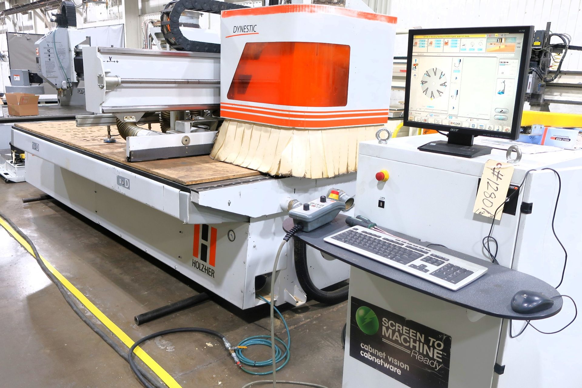 5' X 10' HOLZHER MODEL DYNESTIC 7516 CNC ROUTER, S/N 27/1-102 5017084, NEW 2011