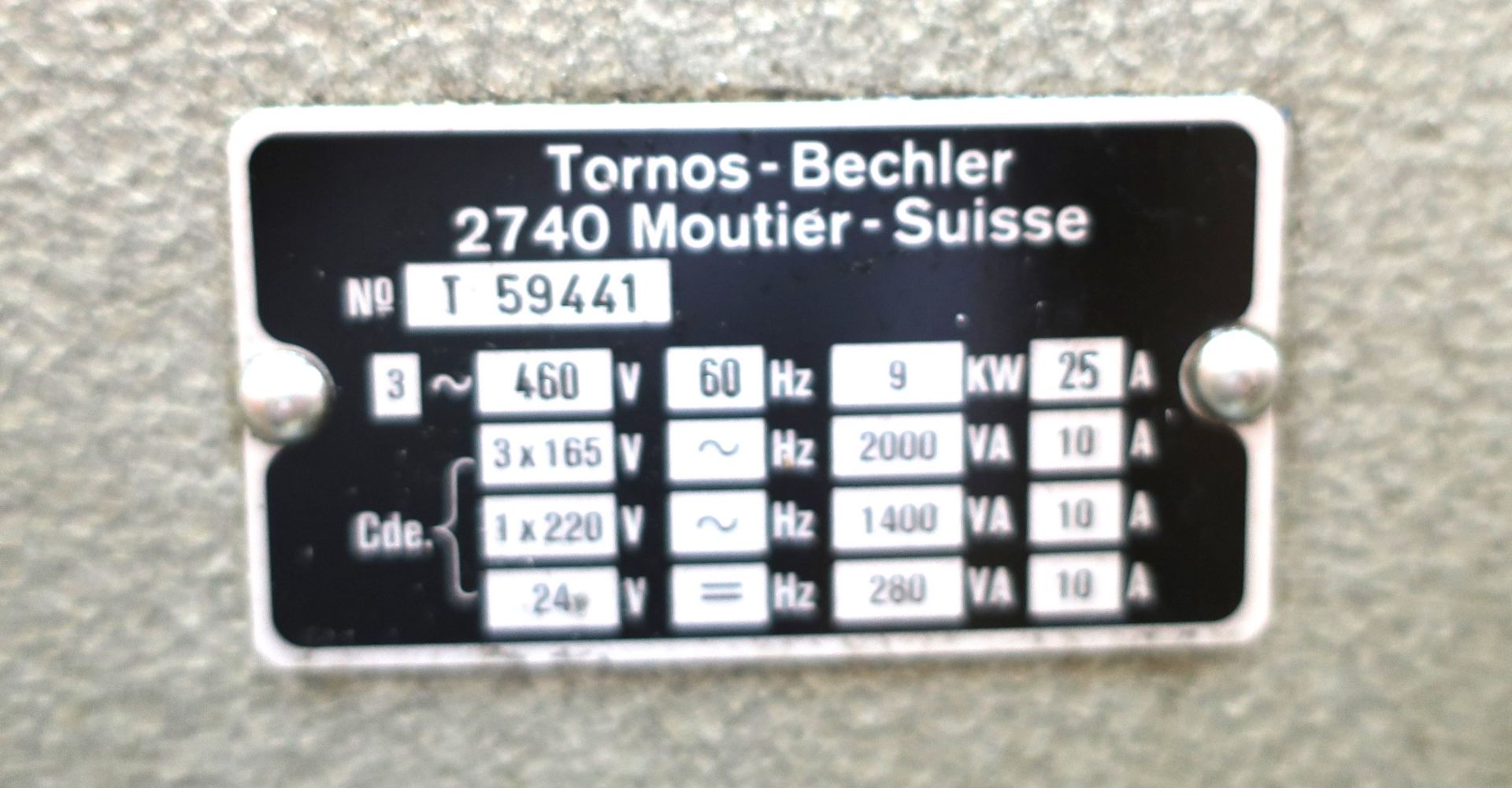 TORNOS SAS-16-DC MULTIPLE SPINDLE AUTOMATIC BAR MACHINE, S/N T59441 - Image 9 of 10