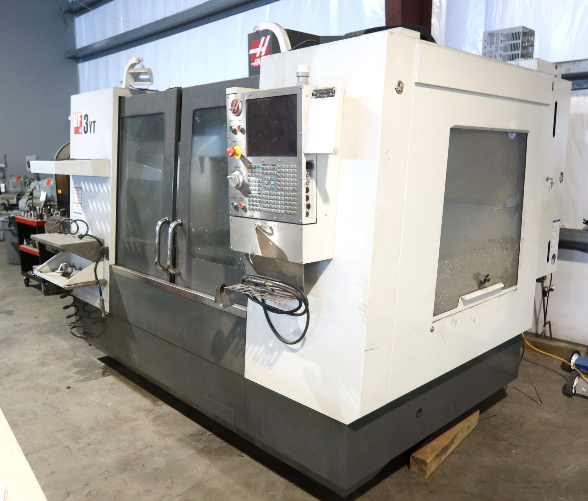 HAAS VF3-YT CNC 4-AXIS PRECISION VERTICAL MACHINING CENTER, S/N 1124918, NEW 2015
