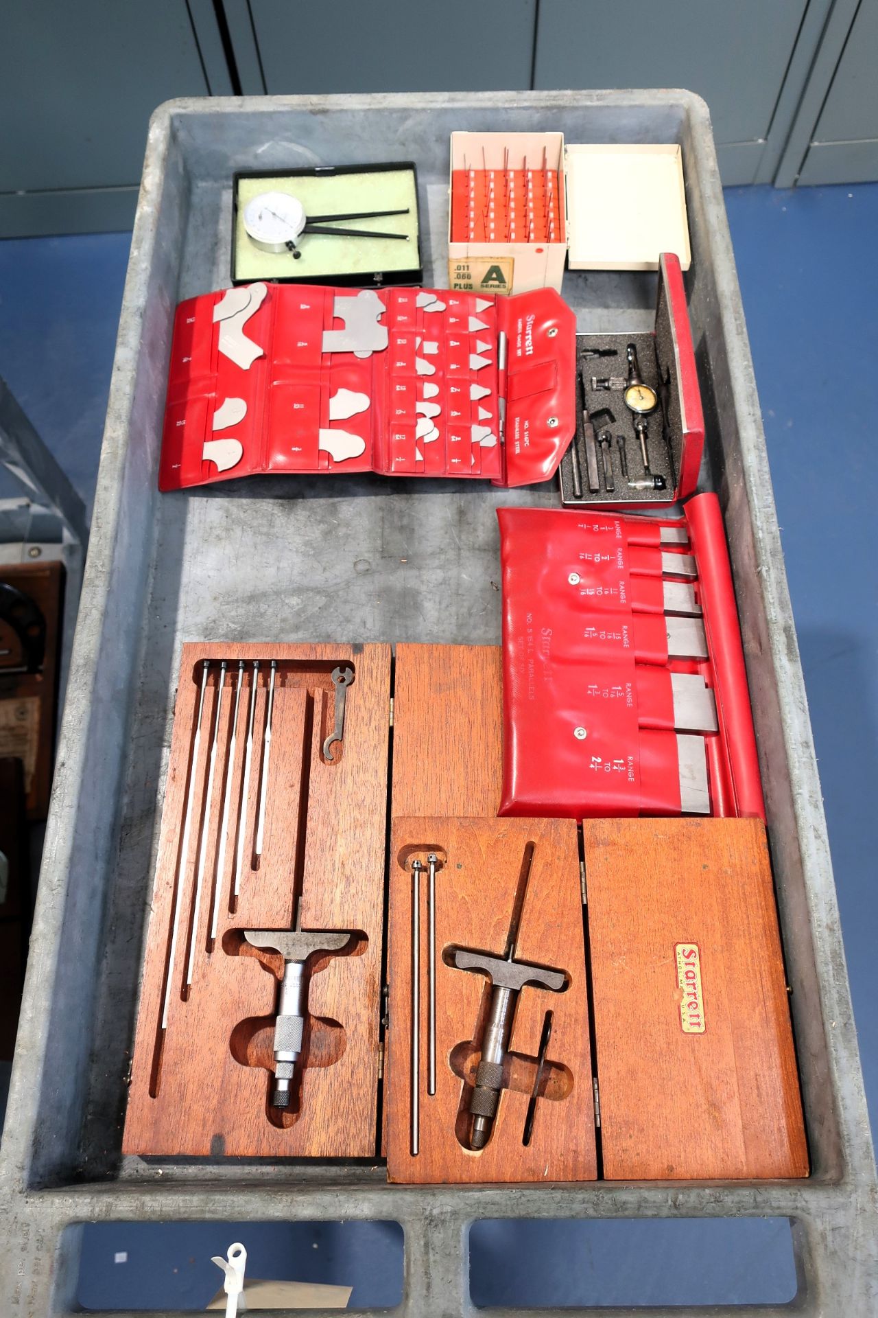 Tool Cart with Misc. Starret Gage Sets, Fowler indicators - Image 2 of 2
