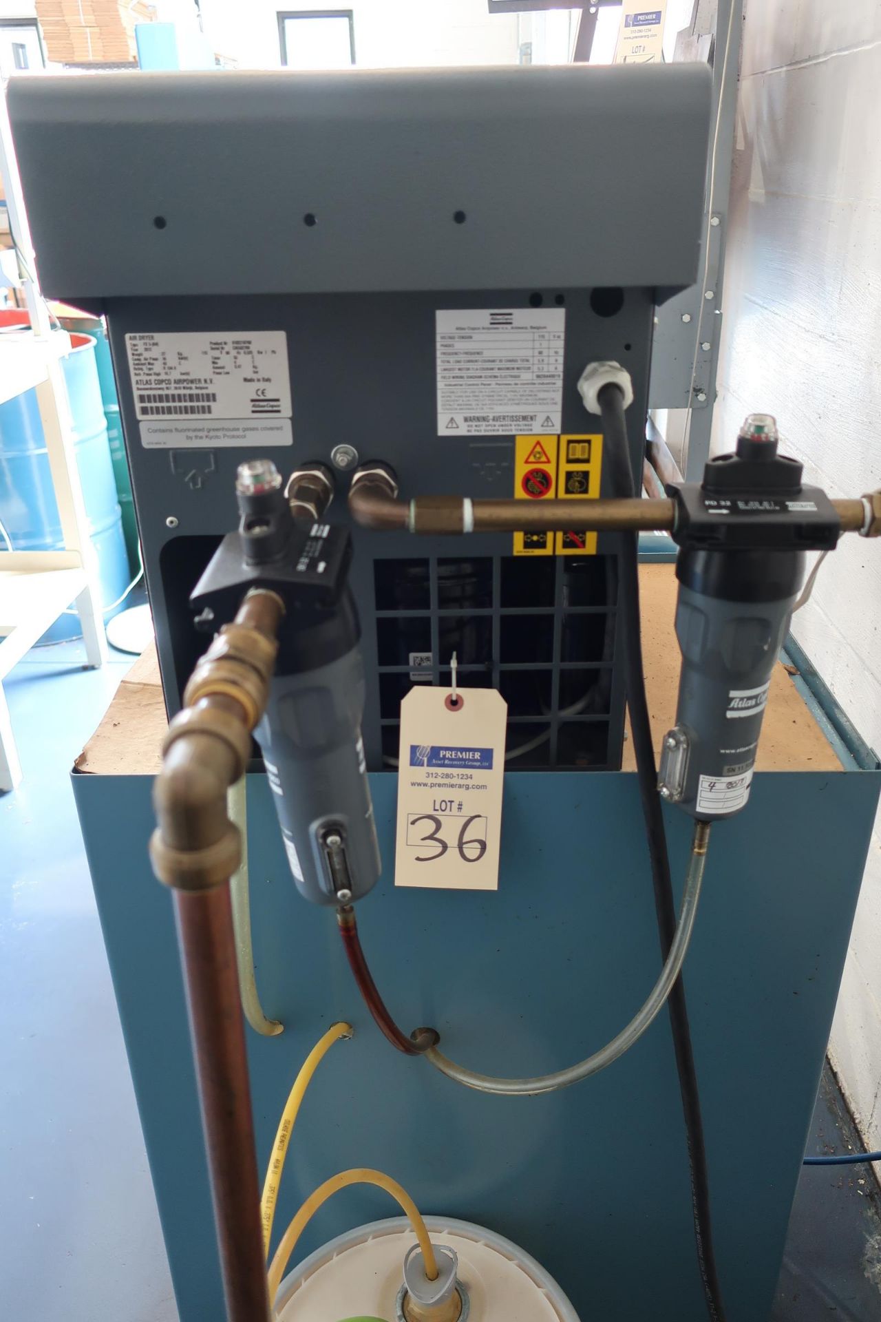 Atlas Copco Air Dryer Type FX 5(A4), SN CAI532709 - Image 2 of 3