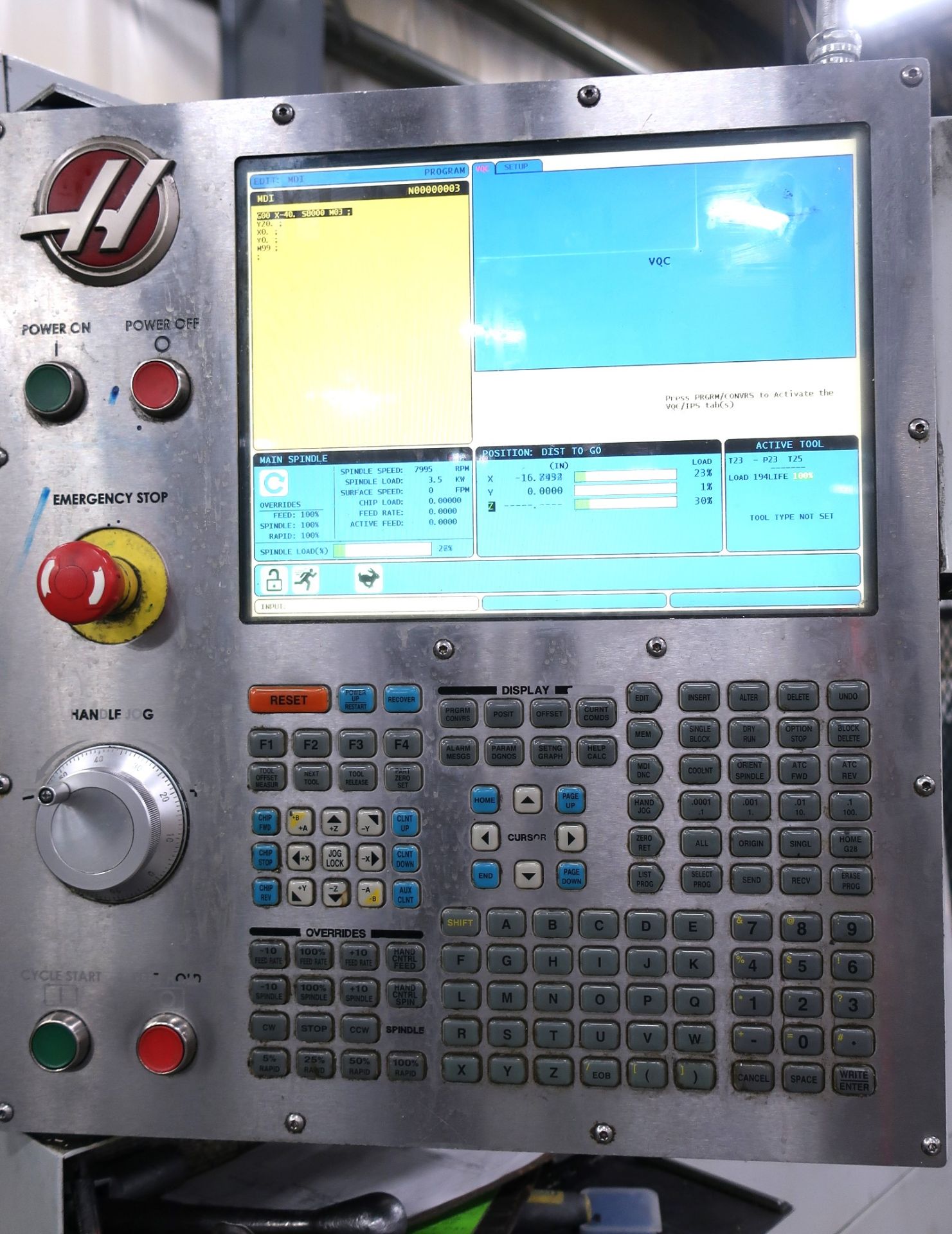 28" x 120" HAAS VF10/40 CNC VERTICAL MACHINING CENTER, NEW 2013 - Bild 13 aus 21