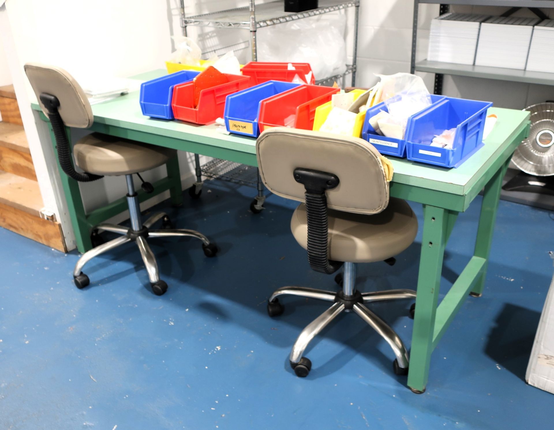(5) Green work Benches - Image 2 of 4