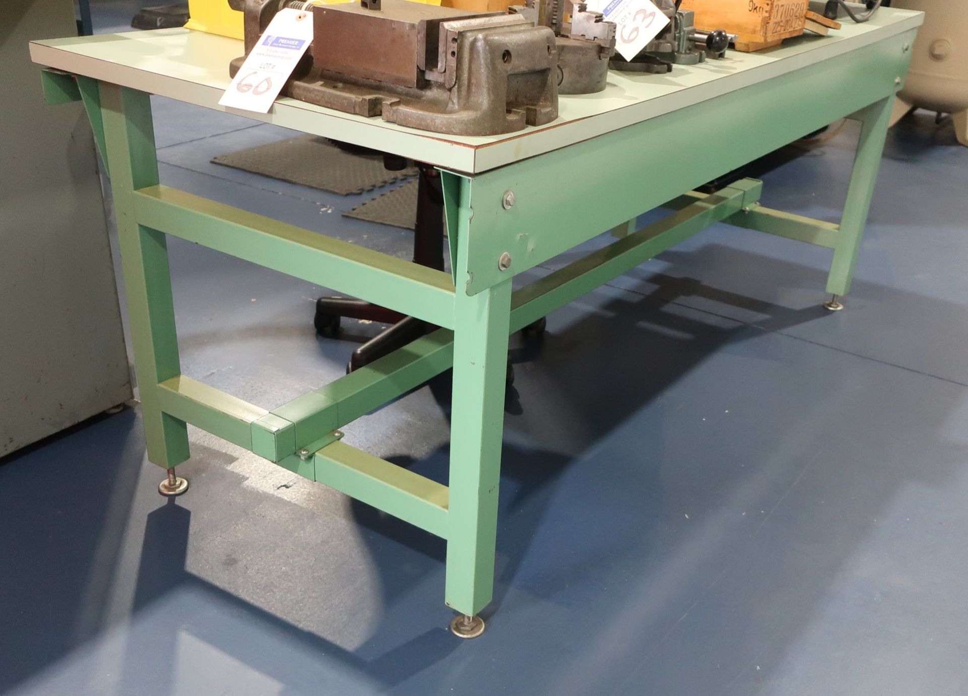 (5) Green Workplace work Benches - Image 2 of 3