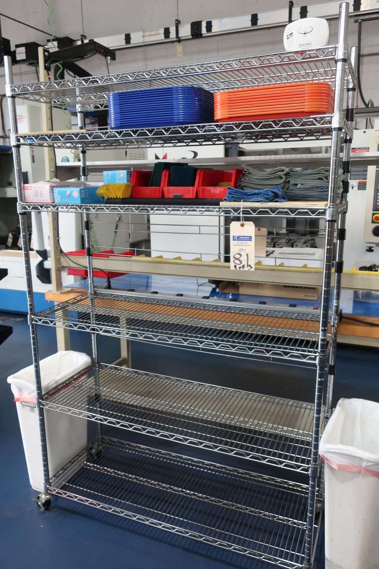 (3) Metal Racks