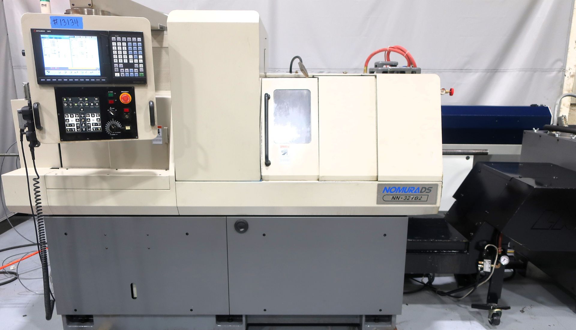 Nomura NN32YB2 32mm CNC Swiss Type Automatic Lathe w/Edge Barfeed, S/N 168011506, New 2016