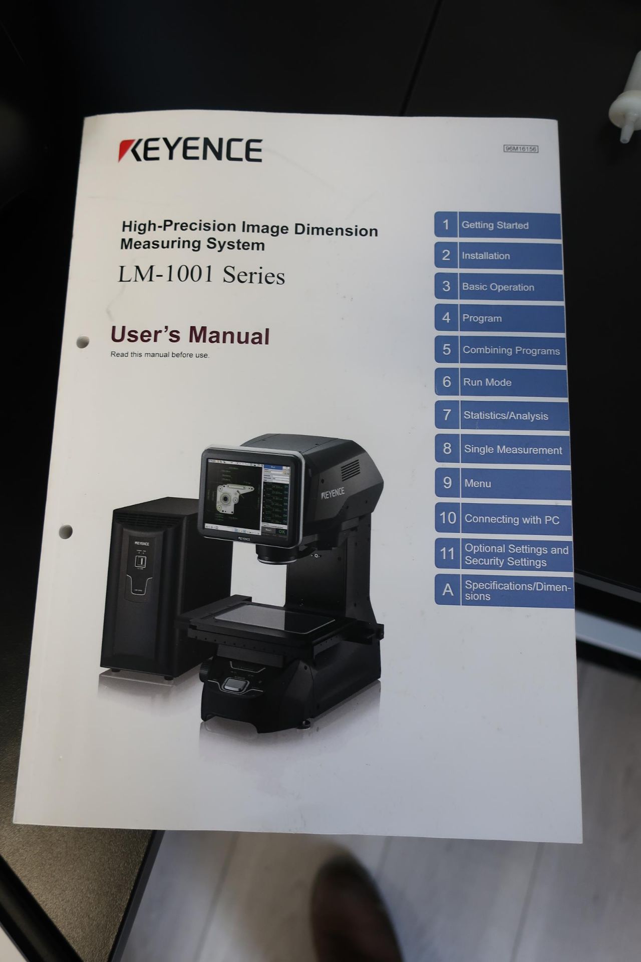 2021 Keyence LM-1100 High Precision Image Dimension Measurement System, SN 3C123184 - Image 12 of 20