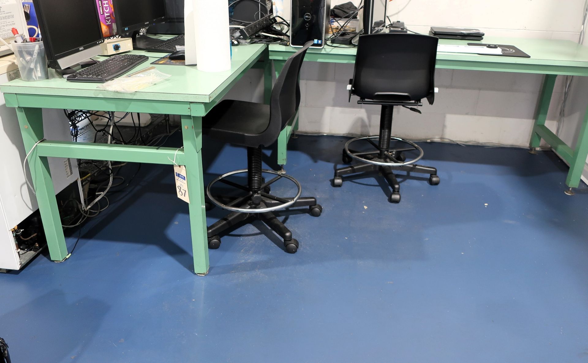 (5) Green Workplace work Benches - Image 3 of 3