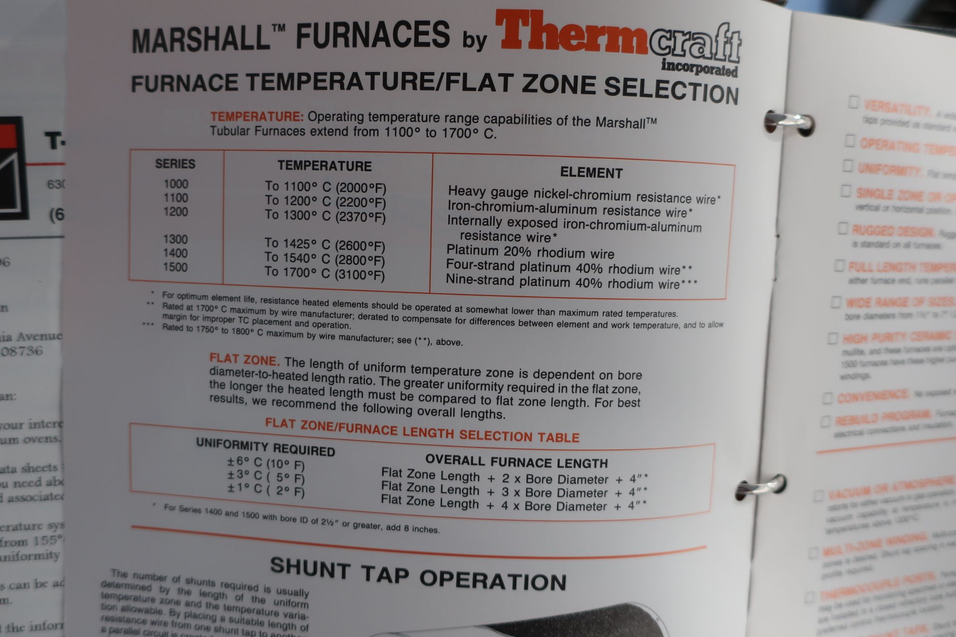 ThermCraft Inc. Marshall Tubular Furnace Model 1079, SN 8806039. Max temp 2000 deg F - Image 3 of 5