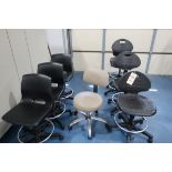 lot of (8) shop chairs