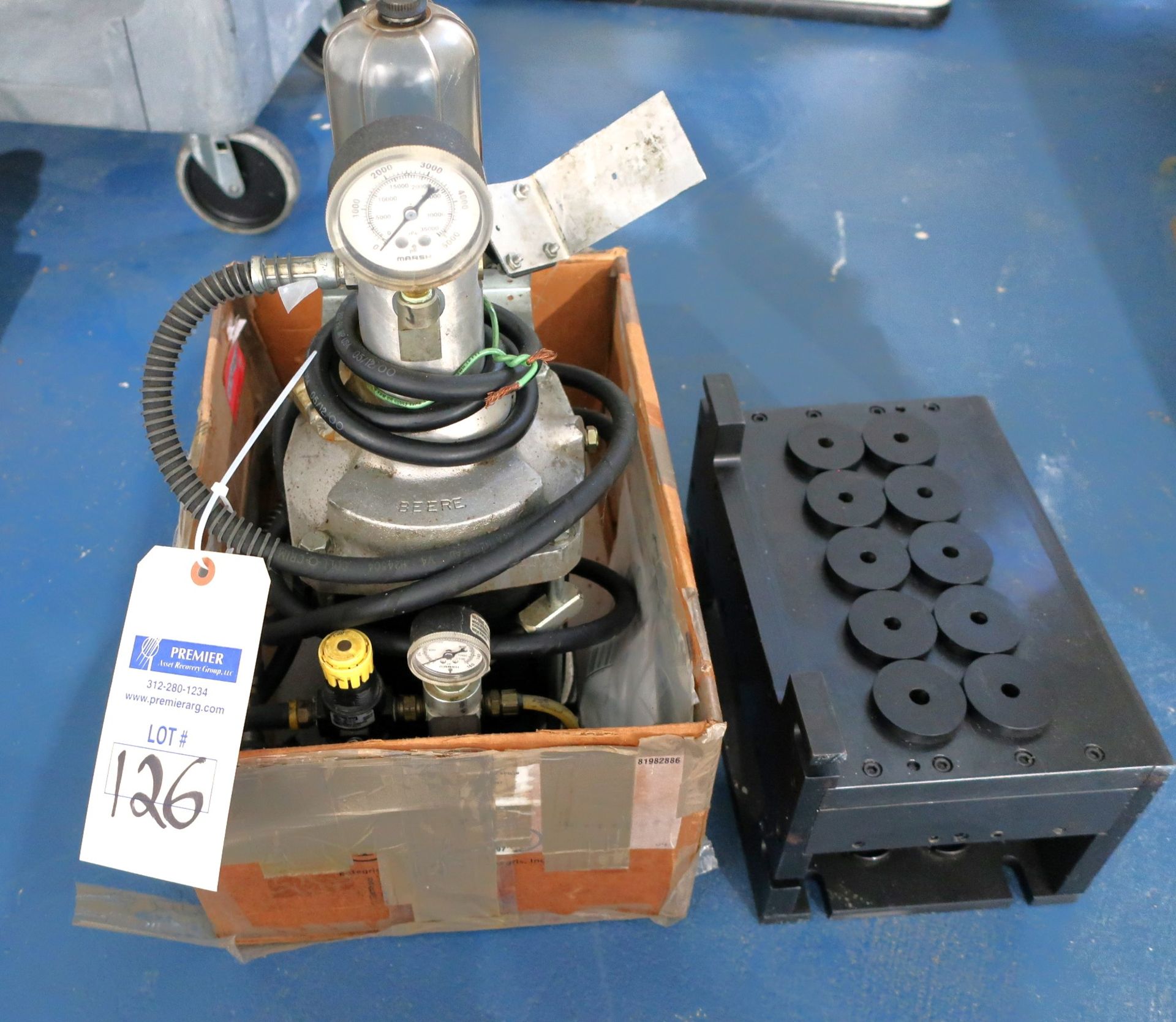 Beere Tool Inc Pneumatic 10-Station 5C Collet Fixture Model 10