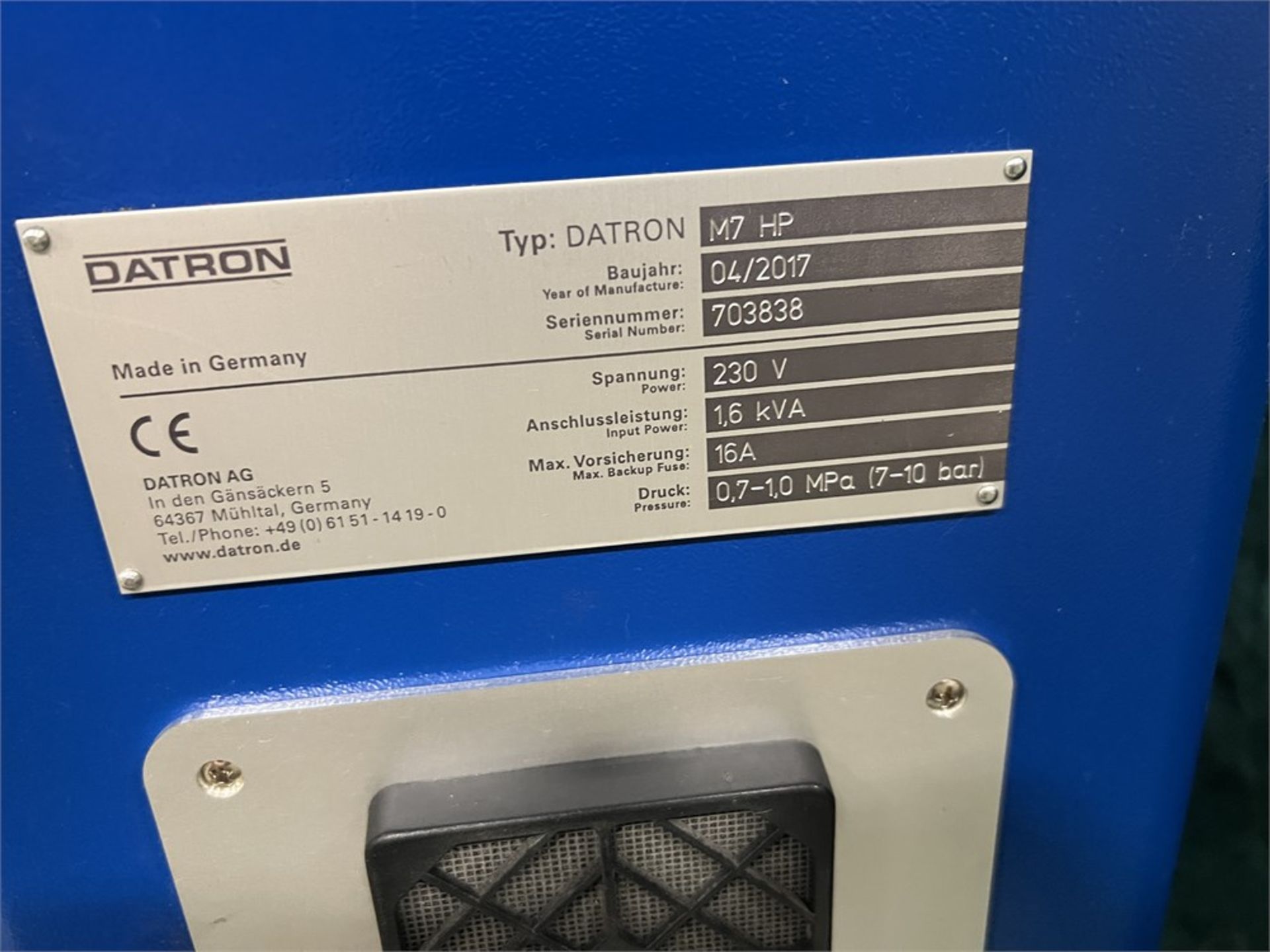 Datron M7HP CNC HIgh Speed Milling and Engraving Machine, New 2017 - Image 12 of 30